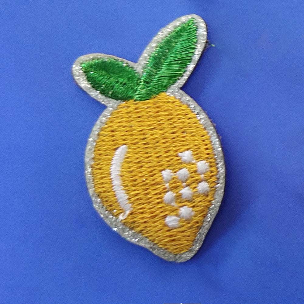 Achat Ecusson thermocollant à paillettes - citron