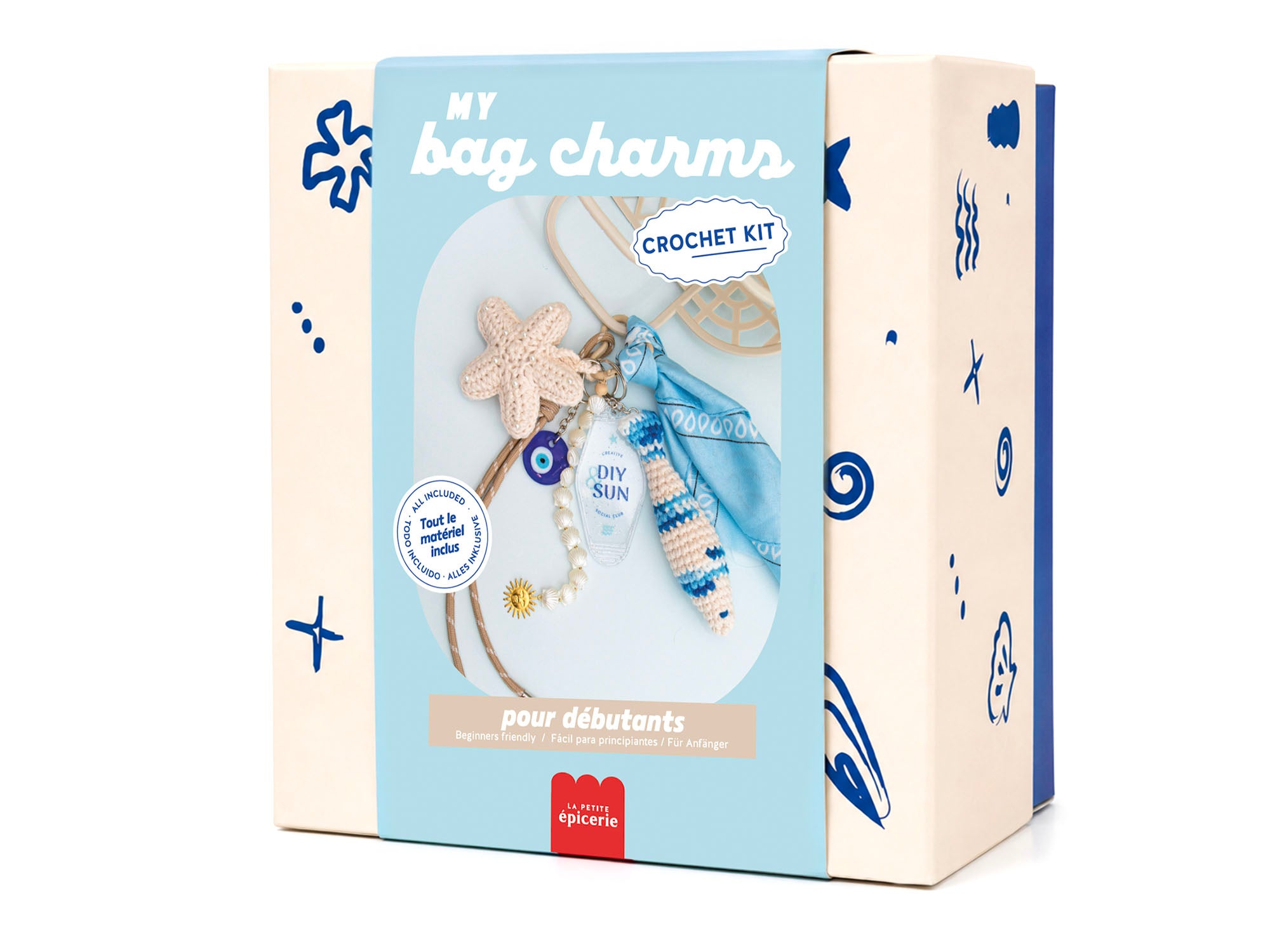Kit DIY Crochet Bag Charms  - Vitamine Sea