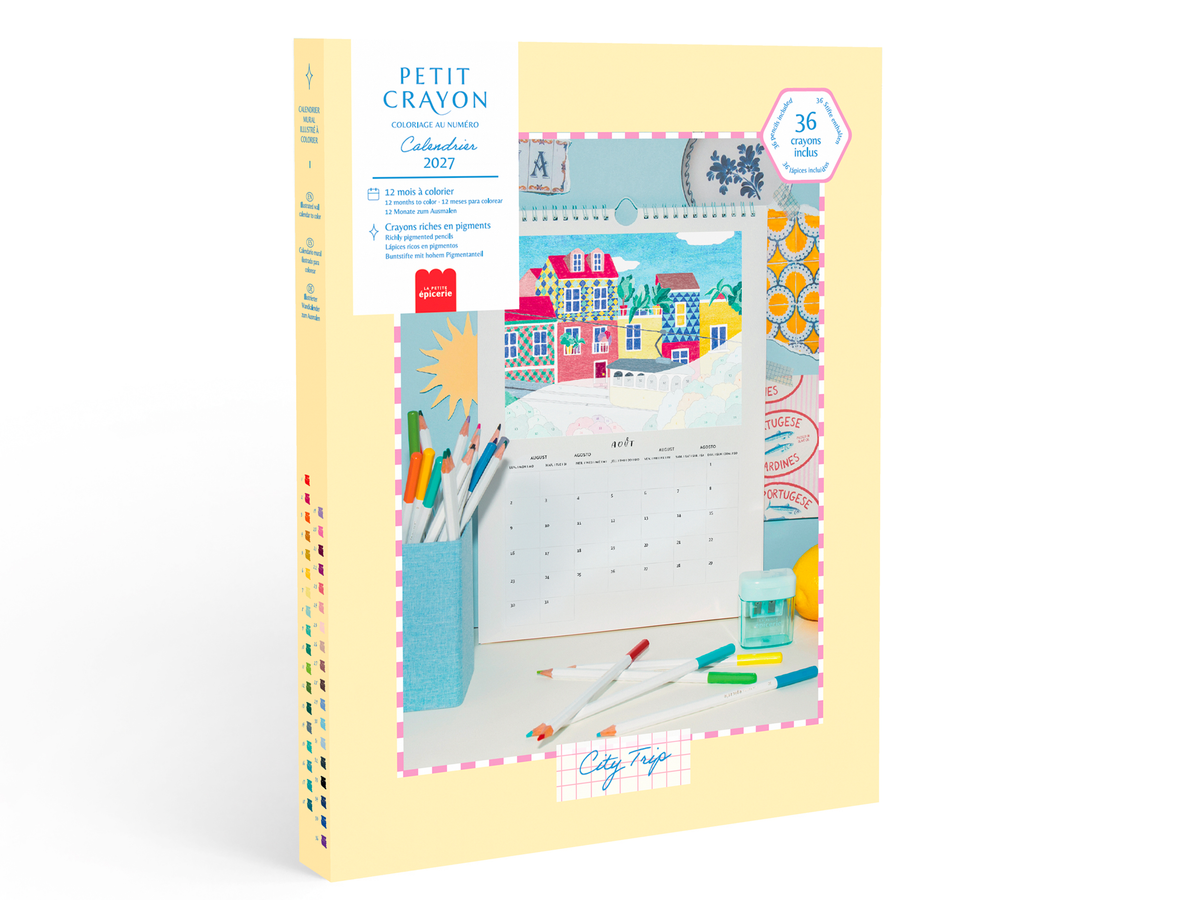 Achat Calendrier à Colorier Edition 2027 - Petit Crayon City Trip