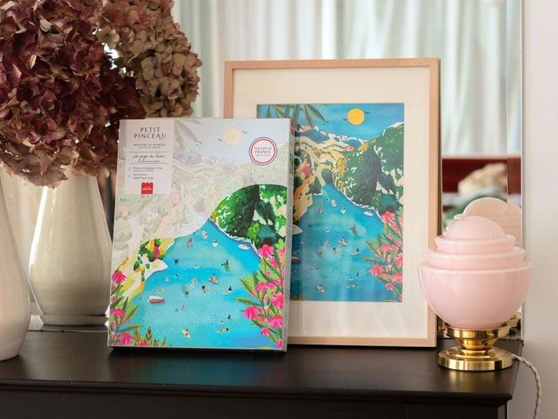 Coffret peinture au numéro - Les Gorges du Verdon par Nolwenn Studio