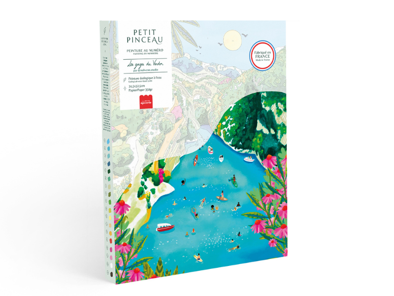 Achat Coffret peinture au numéro - Les Gorges du Verdon par Nolwenn Studio