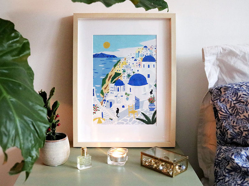 Coffret peinture au numéro - Santorini par Maja Tomljanovic