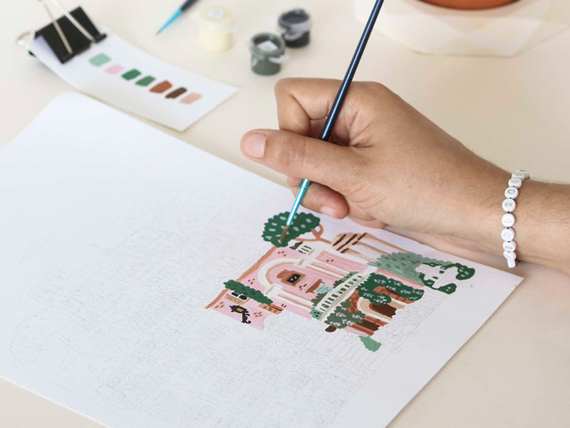 Coffret peinture au numéro - Rome par Hoglet and Co