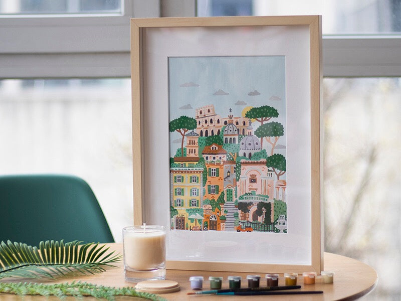 Coffret peinture au numéro - Rome par Hoglet and Co