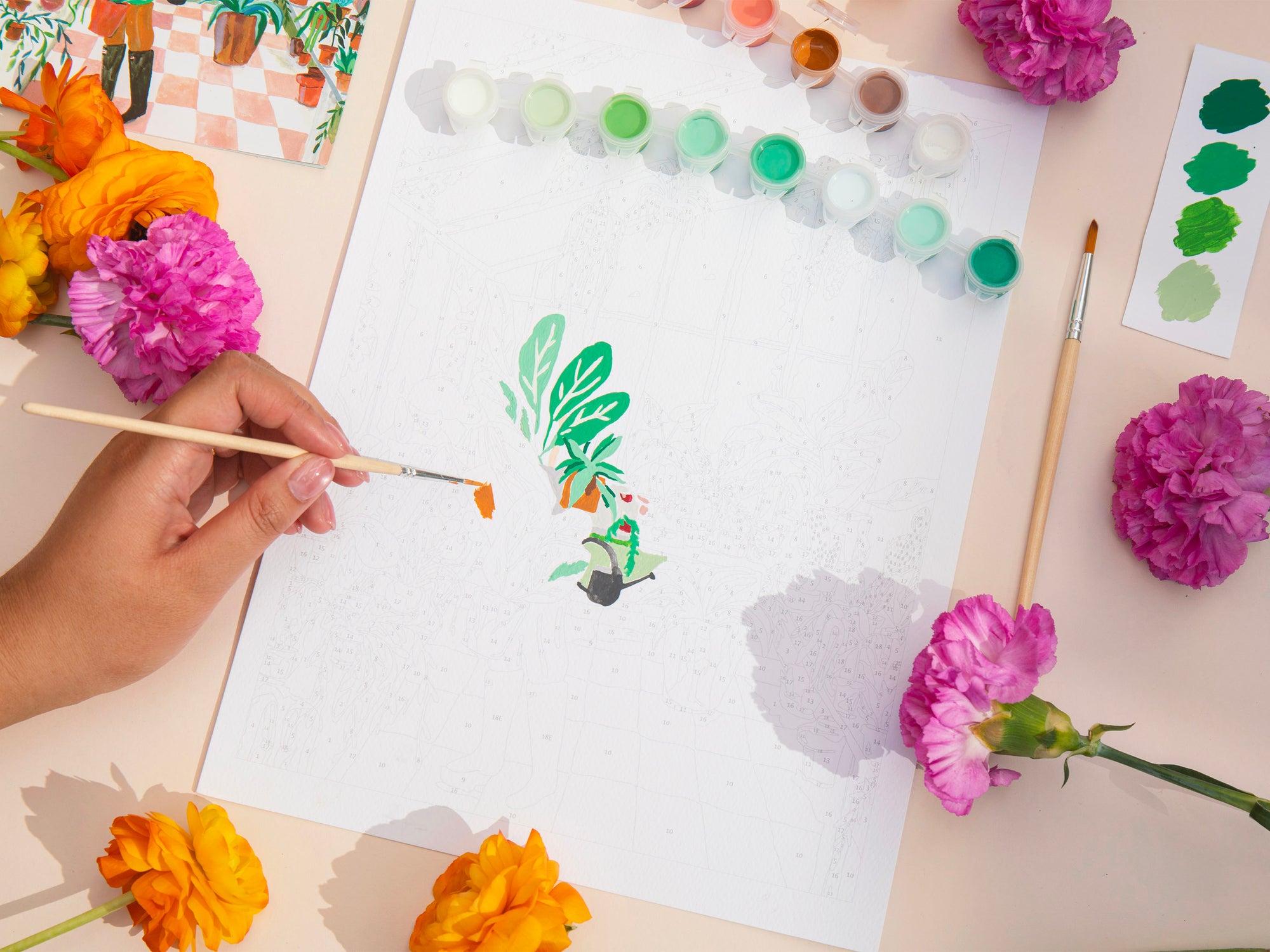 Achat Coffret peinture au numéro - Greenhouse