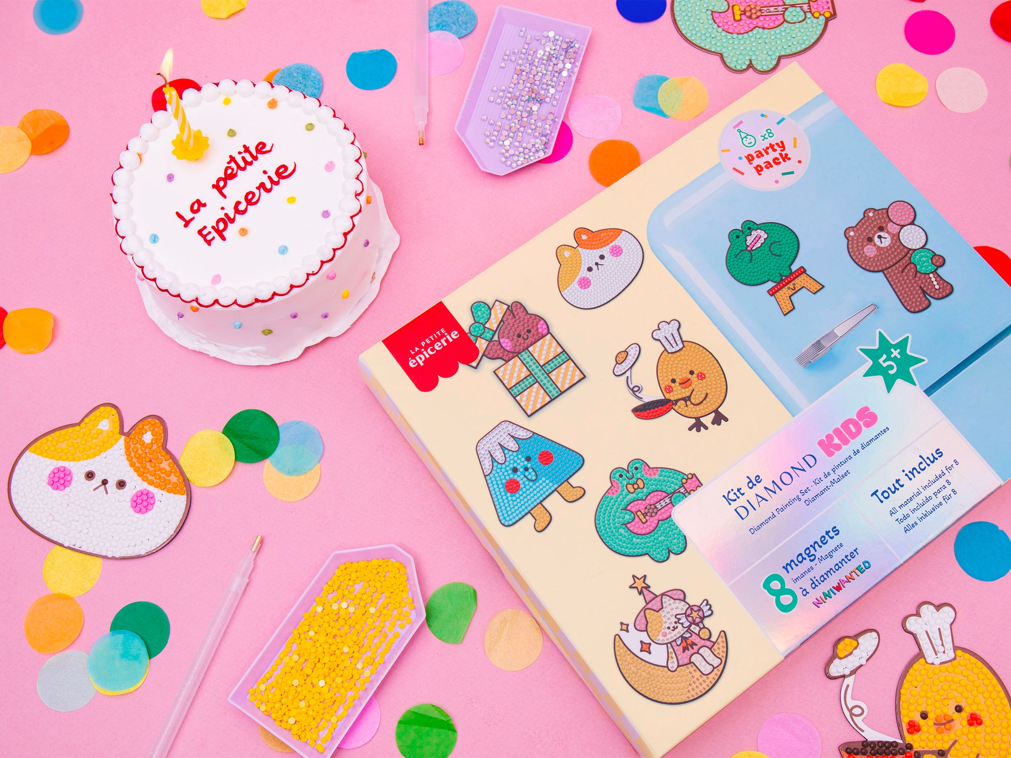 Petit Diamond Kids - Kit Party Pack Magnets (pour 8 enfants)