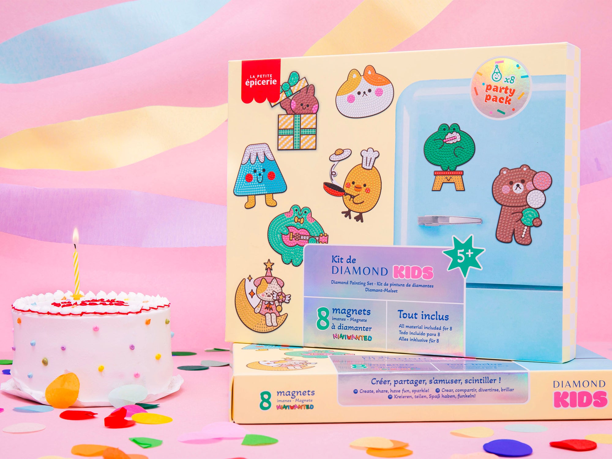 Petit Diamond Kids - Kit Party Pack Magnets (pour 8 enfants)