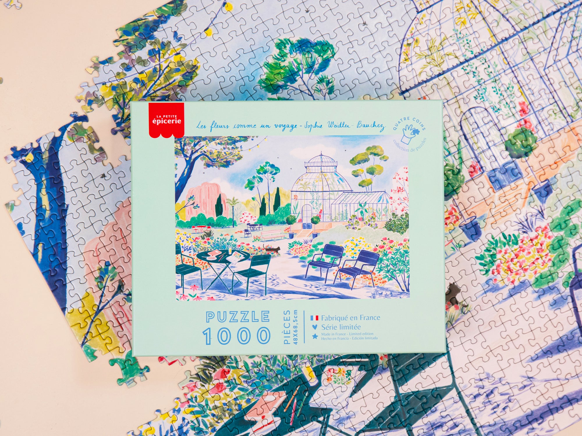 Puzzle Les fleurs comme un voyage par Sophie Weidler-Bauchez  - 1000 pièces