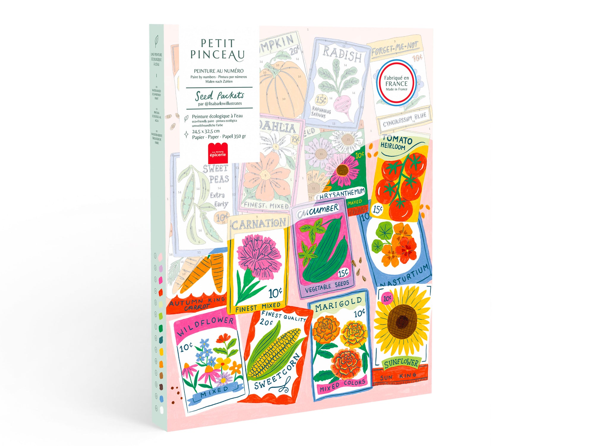 Achat Coffret peinture au numéro - Seed Packets