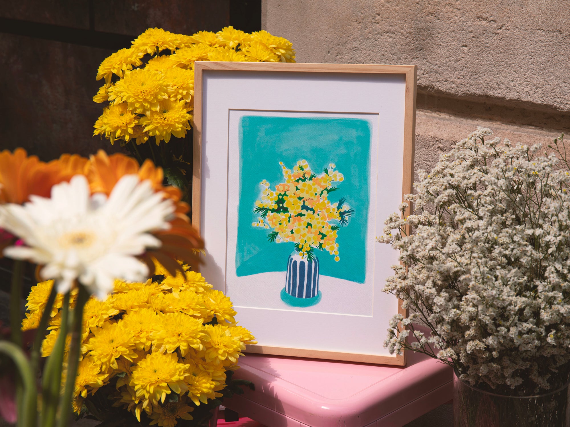 Achat Coffret peinture au numéro - Mimosa