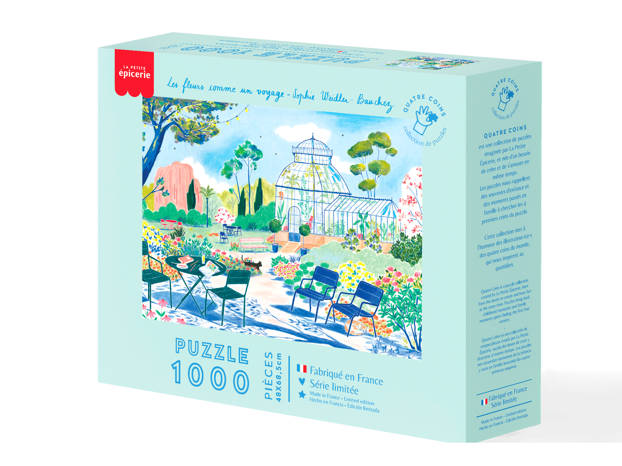 Achat Puzzle Les fleurs comme un voyage par Sophie Weidler-Bauchez  - 1000 pièces