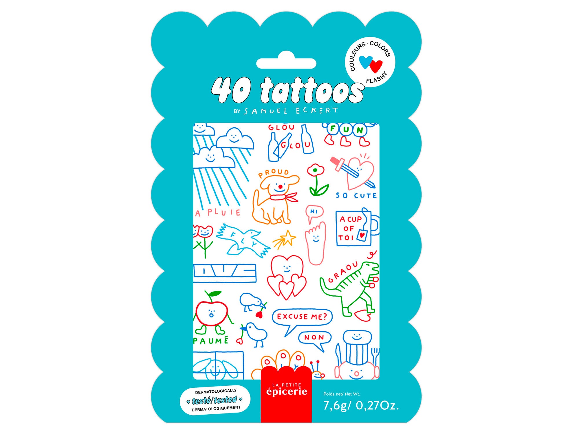 Achat Pochette de 40 Tattoos Flashy - Samuel Eckert x La Petite Epicerie