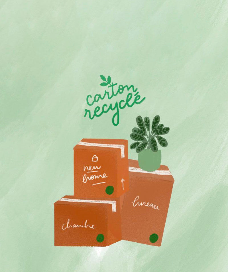 Le carton recyclé