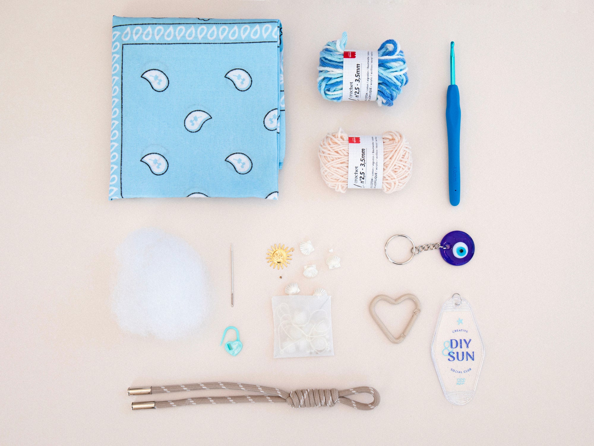 Kit DIY Crochet Bag Charms  - Vitamine Sea