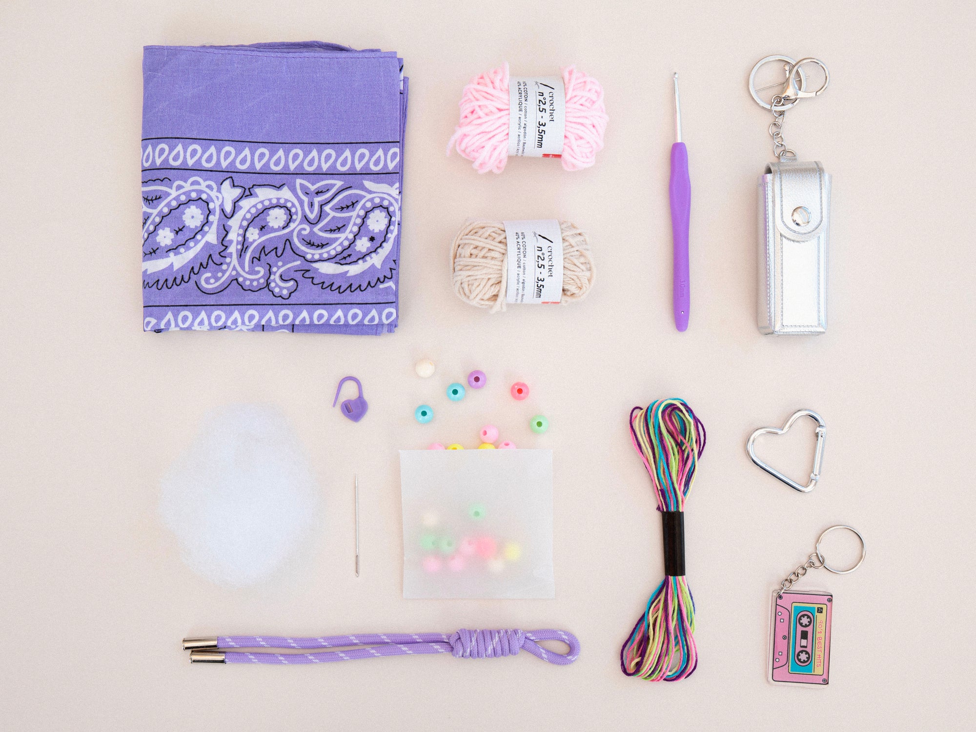 Kit DIY Crochet Bag Charms - Pop Mood