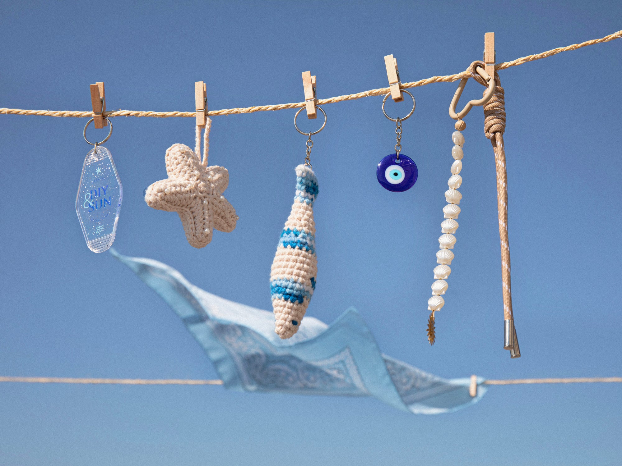 Kit DIY Crochet Bag Charms  - Vitamine Sea