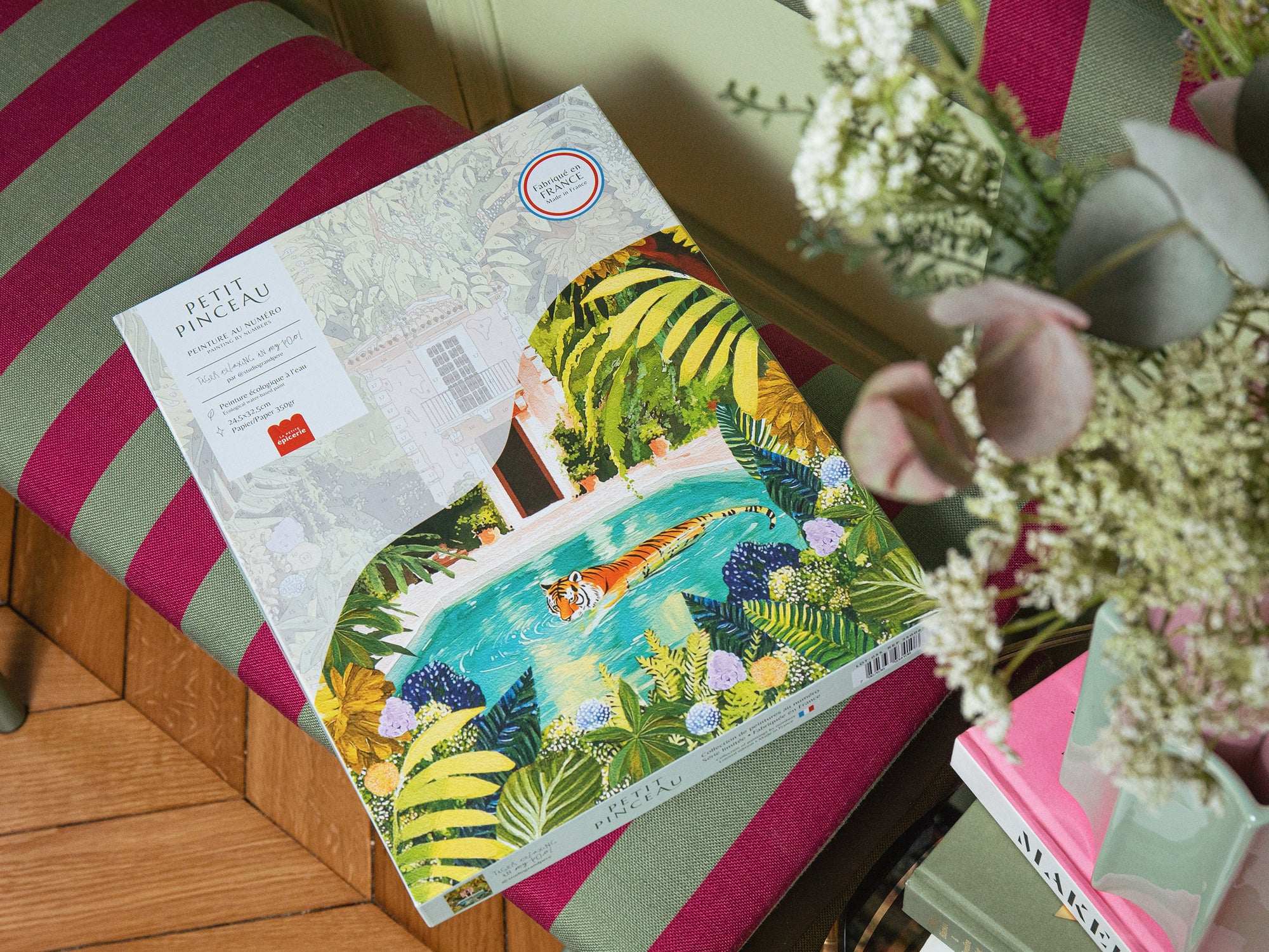 Coffret peinture au numéro - Tiger Relaxing In My Pool