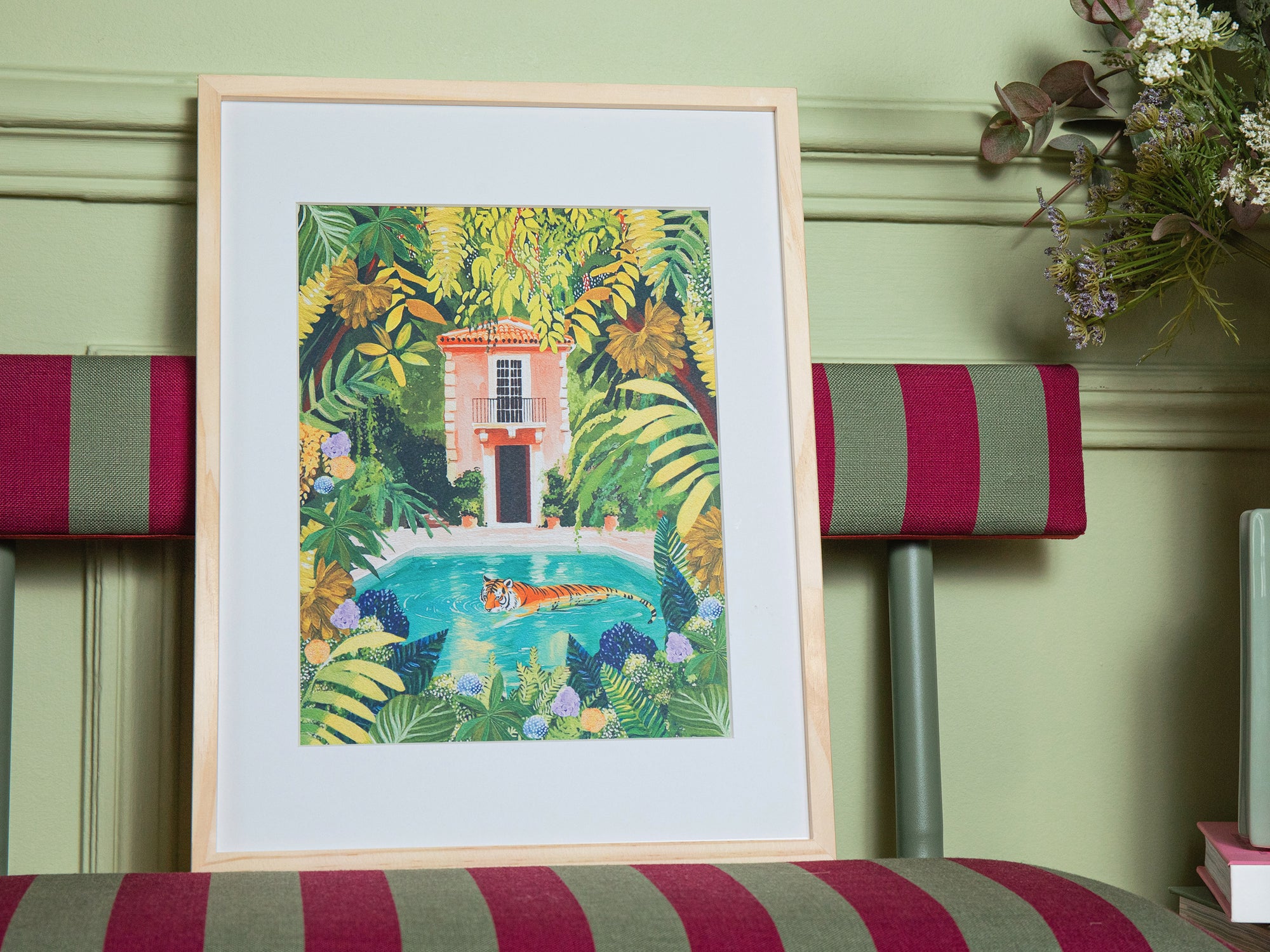 Coffret peinture au numéro - Tiger Relaxing In My Pool